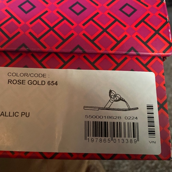 Rose Gold Tory Burch sandals - Picture 1 of 3
